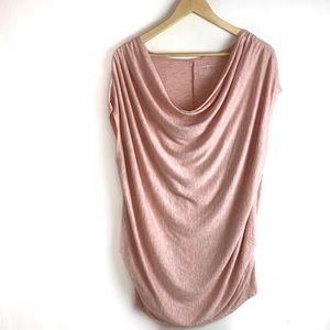 Lane Bryant Pink w/ Gold Flecks Cowl T Shirt